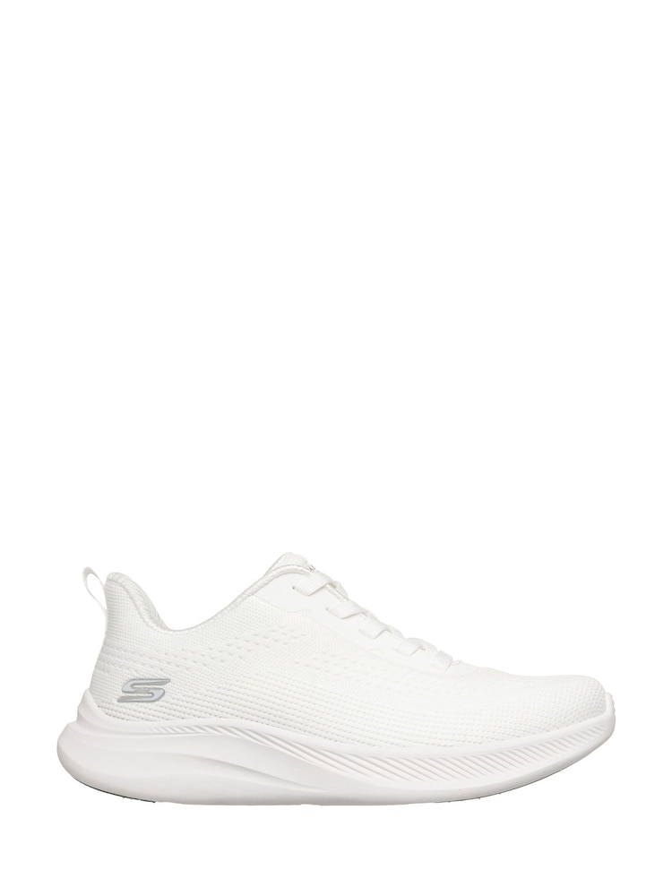 Skechers White Bobs Moda Flex Easy Dawn Trainers - Image 1 of 5