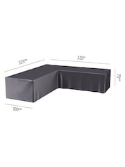 Pacific Anthracite Outdoor Seating Set L Shape Aerocover - Image 2 of 6