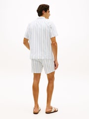 Tommy Hilfiger Blue Regular Fit Cuban Collar Short Sleeve Shirt - Image 3 of 5