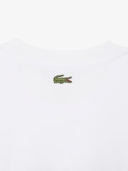 Lacoste White Classic Fit Printed T-Shirt - Image 4 of 4