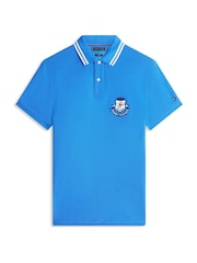 Blau - Tommy Hilfiger Regular Fit Crest Appliqué Polo Shirt - Bild 4 von 4