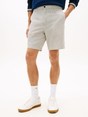 Tommy Hilfiger Blue Dover Seersucker Stripe 8" Inseam Chino Shorts - Image 1 of 5