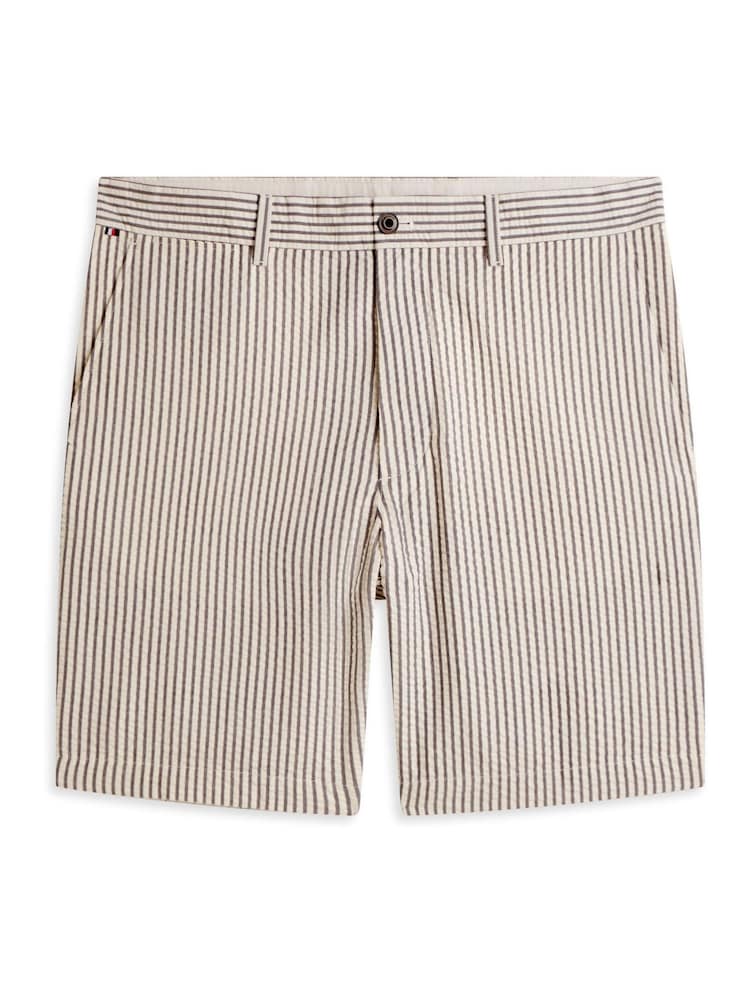 Tommy Hilfiger Blue Dover Seersucker Stripe 8" Inseam Chino Shorts - Image 5 of 5