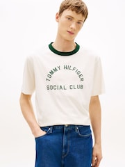 Tommy Hilfiger Contrast Crew Neck Relaxed Jersey T-Shirt - Image 1 of 5