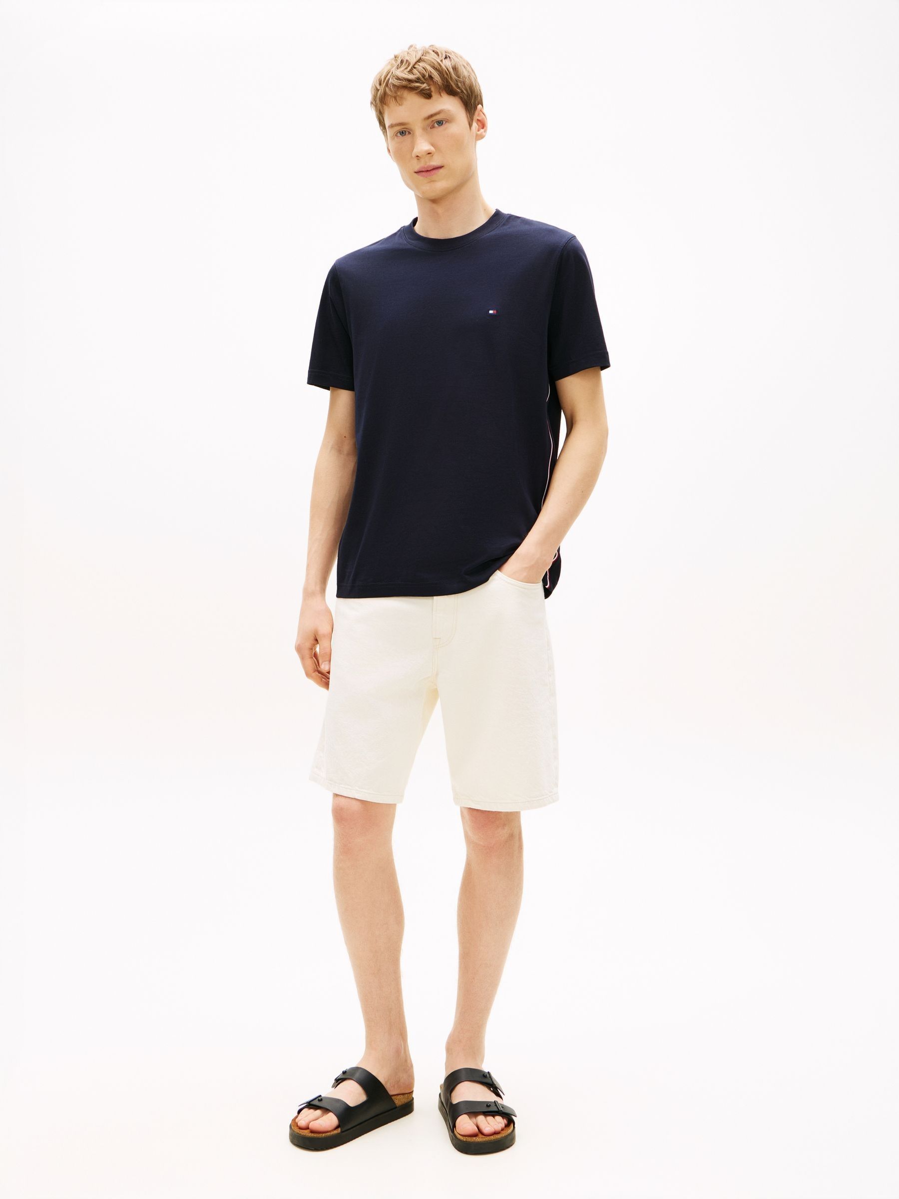マイケルページ‼️ Buy Tommy Hilfiger Blue Global Stripe Side Seam Jersey T-Shirt