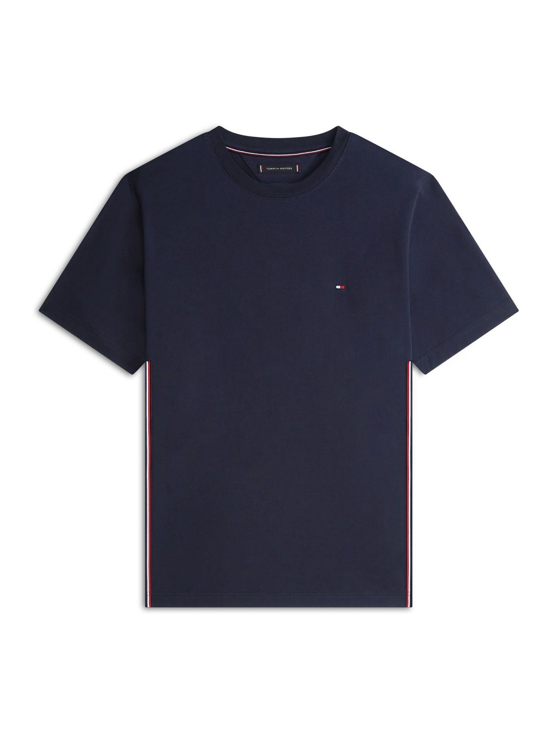 Buy Tommy Hilfiger Blue Global Stripe Side Seam Jersey T-Shirt