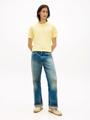 Tommy Hilfiger Yellow Flag Embroidery Crew Neck T-Shirt - Image 2 of 5