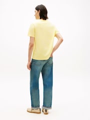 Tommy Hilfiger Yellow Flag Embroidery Crew Neck T-Shirt - Image 3 of 5