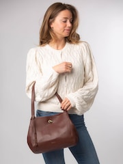 Marrón - Bolso de piel 'Zoff' de Pure Luxuries London - Imagen 6 de 7