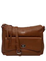 Cultured London Sylvie Leather Shoulder Black Bag - Image 1 of 7