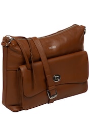 Cultured London Sylvie Leather Shoulder Black Bag - Image 4 of 7