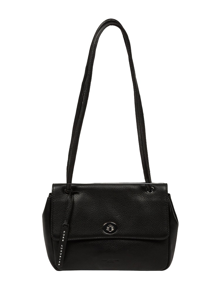 Pure Luxuries London Elka Leather Evening Brown Bag - Image 1 of 4