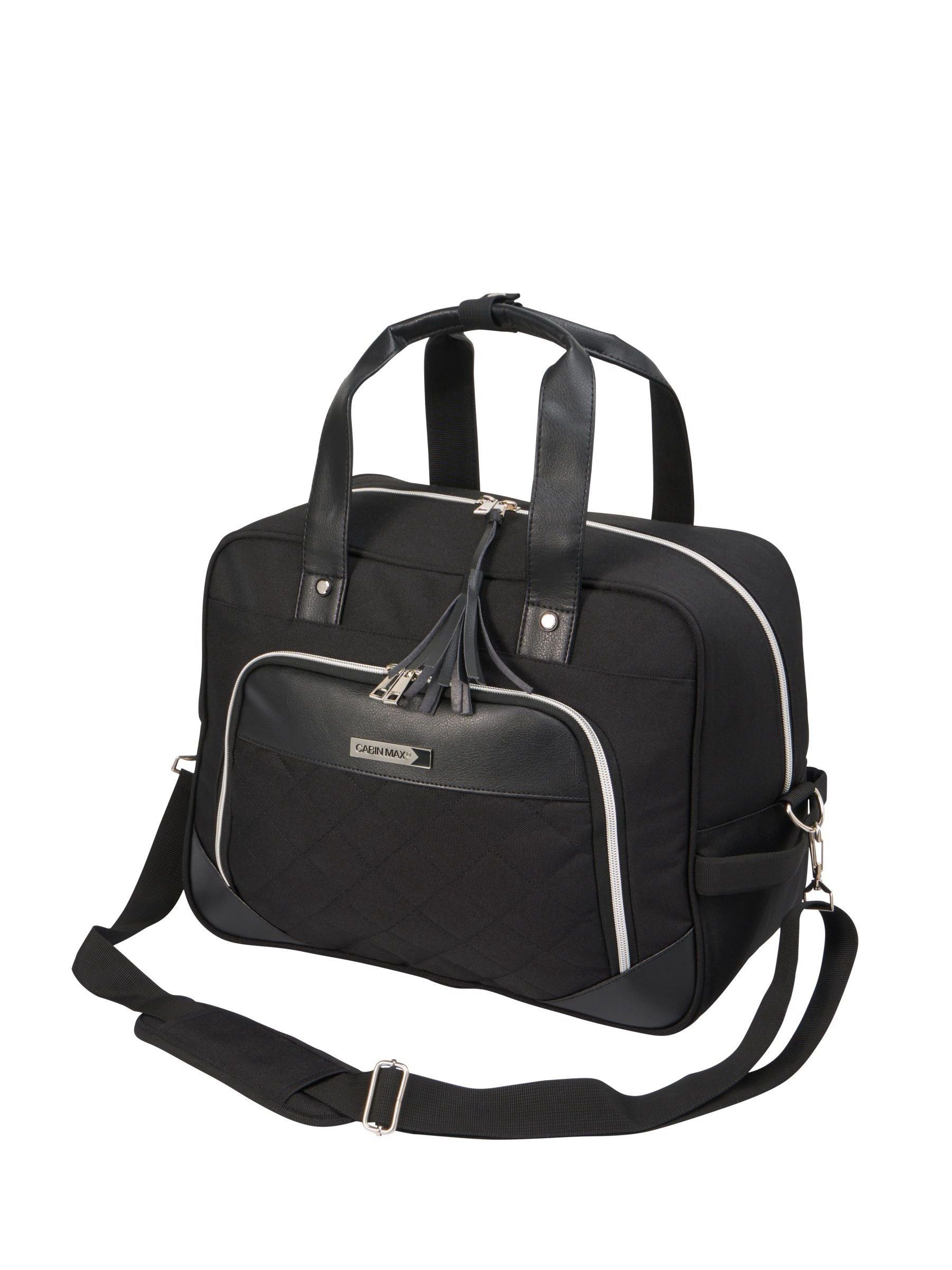 Cabin Max Unisex Jet Black Vela 24L Underseat Cabin Bag Holdall 40X30x20cm In | Size: 40 X 30 X 20 Cm - Image 4