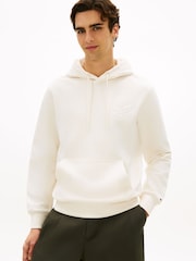 Tommy Hilfiger Cream Logo Embroidery Terry Hoodie - Image 1 of 5