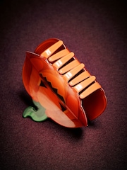 Orange Halloween Pumpkin Hair Claw Clip - Image 2 of 4