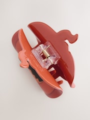 Orange Halloween Pumpkin Hair Claw Clip - Image 4 of 4