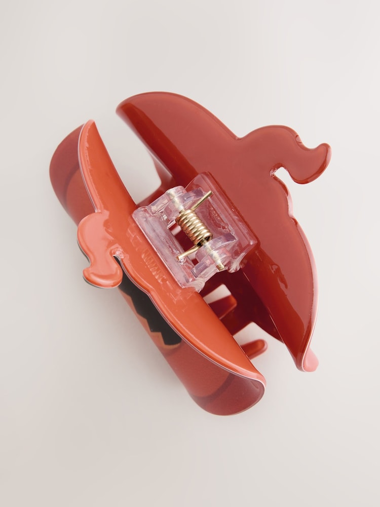 Orange Halloween Pumpkin Hair Claw Clip - Image 4 of 4
