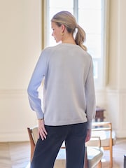 Seraphine Grey Maternity Nursing Zip Sweatshirt - Image 5 of 5