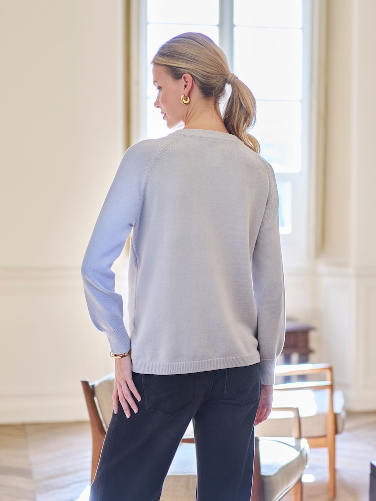 Seraphine Grey Maternity Nursing Zip Sweatshirt - Image 5 of 5