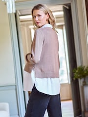 Seraphine Maternity V-Neck Nursing Shirt & Jumper Set - Image 5 de 6