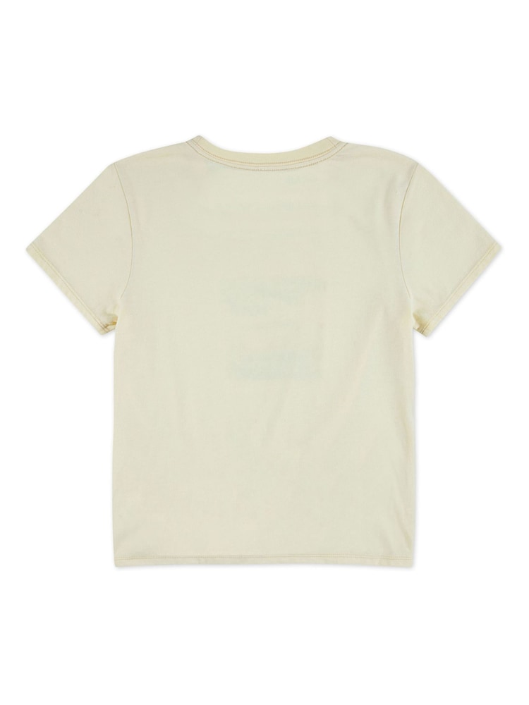 Abercrombie & Fitch Yellow Miami Beach Side Knot Short Sleeve T-Shirt - Image 2 of 3