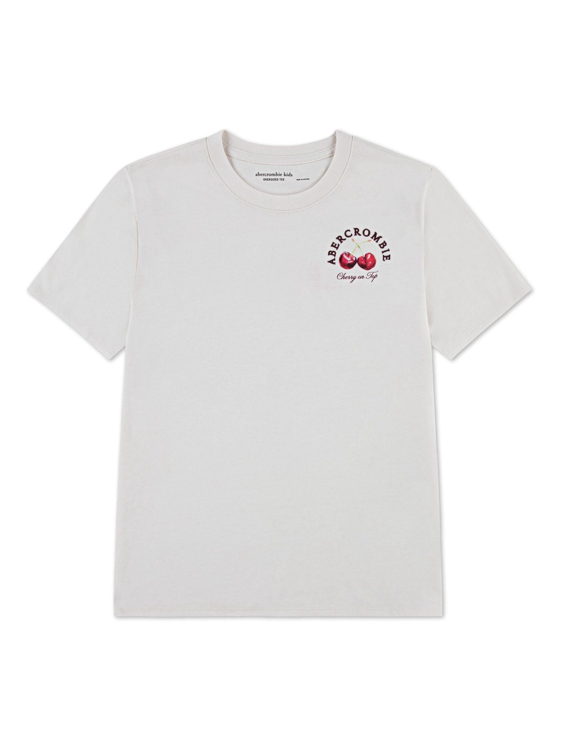 Buy Abercrombie & Fitch White Cherry Boxy Short Sleeve T-Shirt