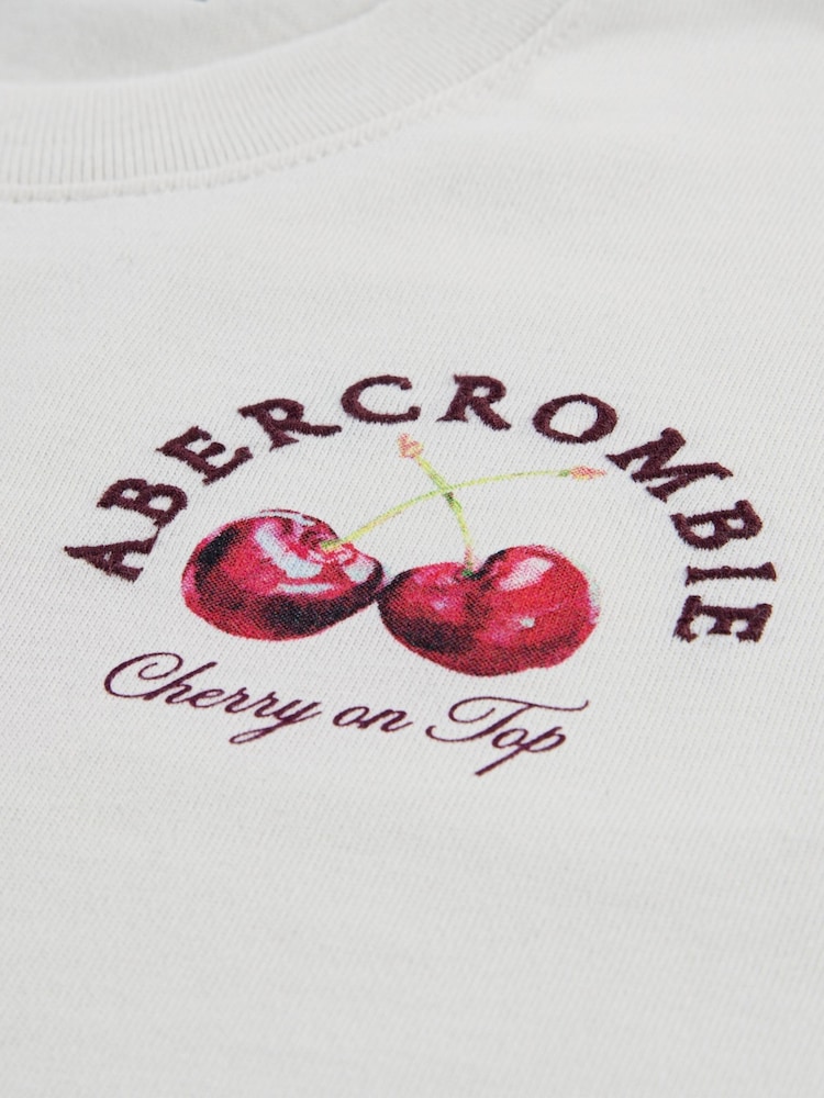 Abercrombie & Fitch Cherry Boxy Short Sleeve T-Shirt - Bild 4 von 4