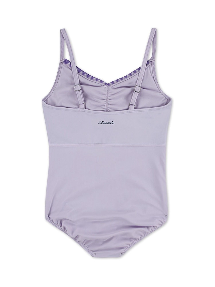Abercrombie & Fitch Purple Cinched Cut-Out Swimsuit - Image 2 of 4