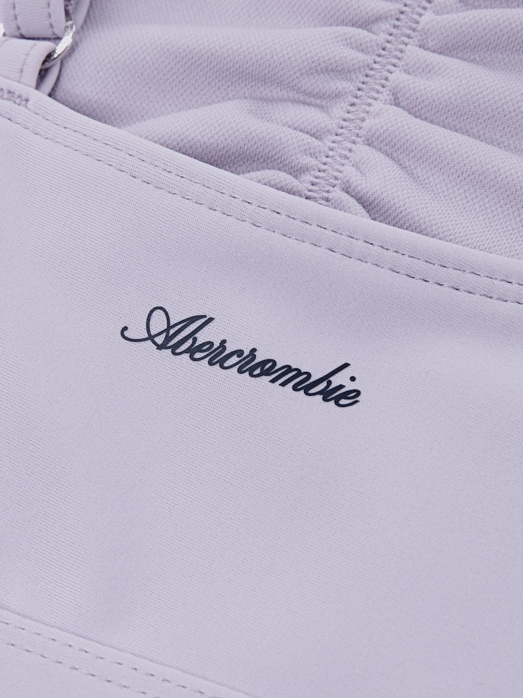 Abercrombie & Fitch Purple Cinched Cut-Out Swimsuit - Image 4 of 4