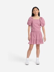 Abercrombie & Fitch Pink Eyelet Mini Skirt - Image 3 of 6