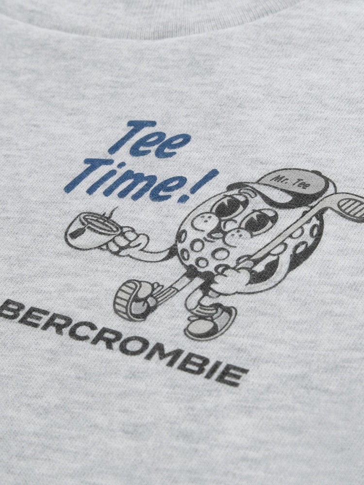 Abercrombie & Fitch Grey Time Short Sleeve T-Shirt - Image 3 of 3