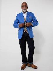 Joe Browns Blue Brilliant Blue Blazer - Image 5 of 8