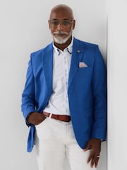 Joe Browns Blue Brilliant Blue Blazer - Image 6 of 8