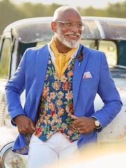 Joe Browns Blue Brilliant Blue Blazer - Image 7 of 8