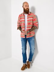 Joe Browns Red Amazing Aztec Shirt - Image 6 of 9