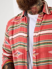 Joe Browns Red Amazing Aztec Shirt - Image 8 of 9