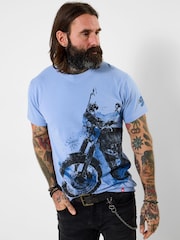 Joe Browns Blue Side Sketch Bike T-Shirt - Image 1 of 6