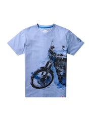 Joe Browns Blue Side Sketch Bike T-Shirt - Image 6 of 6