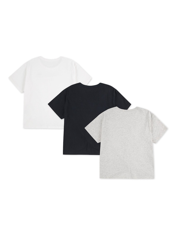 Abercrombie & Fitch Grey Tie Front Short Sleeve T-Shirts 3 Pack - Image 2 of 3 Abercrombie & Fitch Grey Tie Front Short Sleeve T-Shirts 3 Pack - Image 2 of 3
