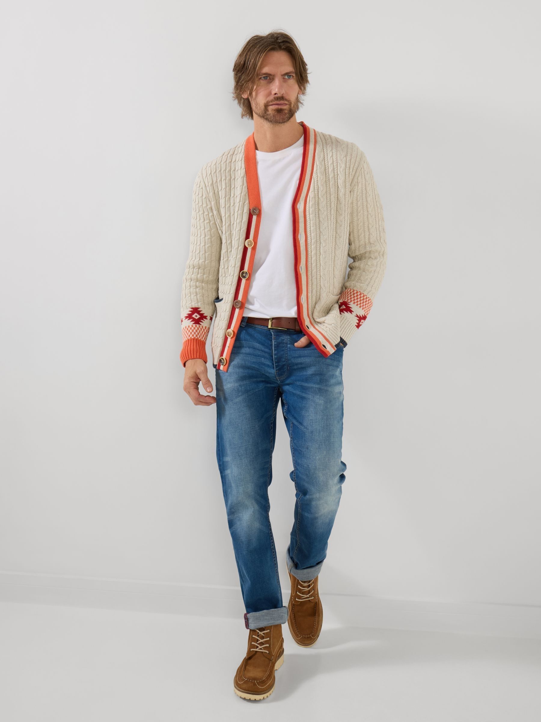 Buy Joe Browns Cream Fun And Fresh Cable Cardigan from Next