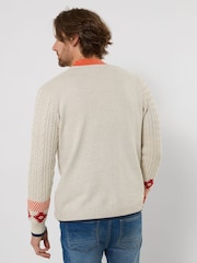 Joe Browns Cream Fun And Fresh Cable Cardigan - Image 4 of 5