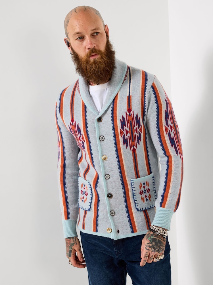 Joe Browns Blue Wild Side Cardigan - Image 2 of 8 Joe Browns Blue Wild Side Cardigan - Image 2 of 8