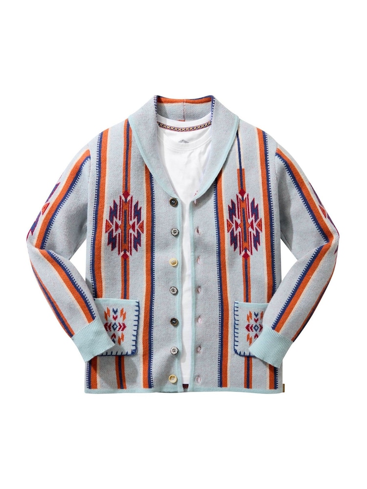 Joe Browns Blue Wild Side Cardigan - Image 8 of 8 Joe Browns Blue Wild Side Cardigan - Image 8 of 8