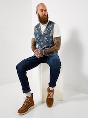 Joe Browns Fabulous Floral Denim Waistcoat - 9的图像5｝