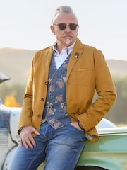 Joe Browns Fabulous Floral Denim Waistcoat - 9的图像7｝