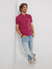 Joe Browns Red Full Of Detail Polo Shirt - Image 3 of 5