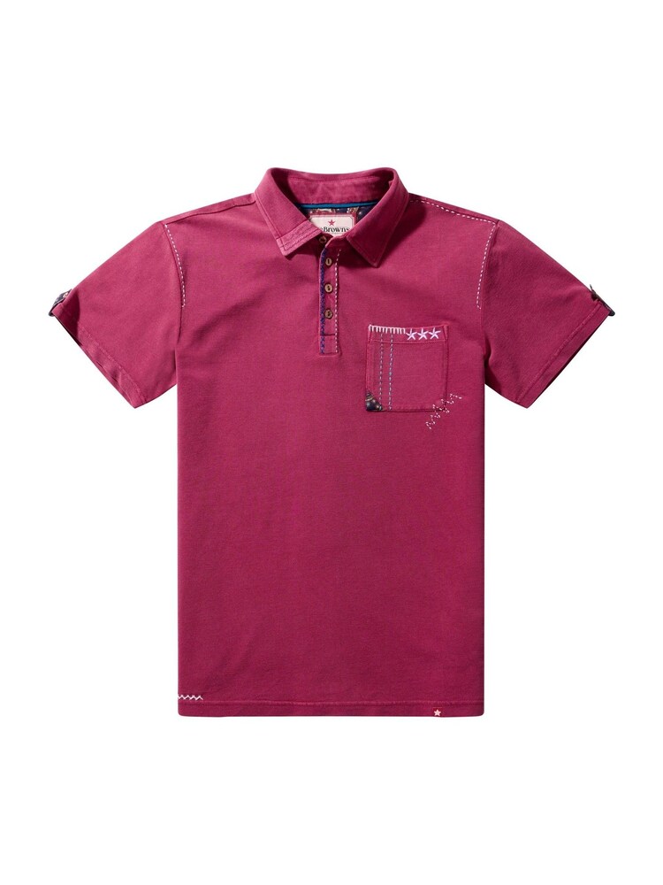Joe Browns Red Full Of Detail Polo Shirt - Image 5 of 5 Joe Browns Red Full Of Detail Polo Shirt - Image 5 of 5
