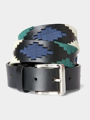 Joe Browns Black Santiago Embroidered Leather Belt - Image 1 of 4