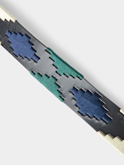 Joe Browns Black Santiago Embroidered Leather Belt - Image 4 of 4