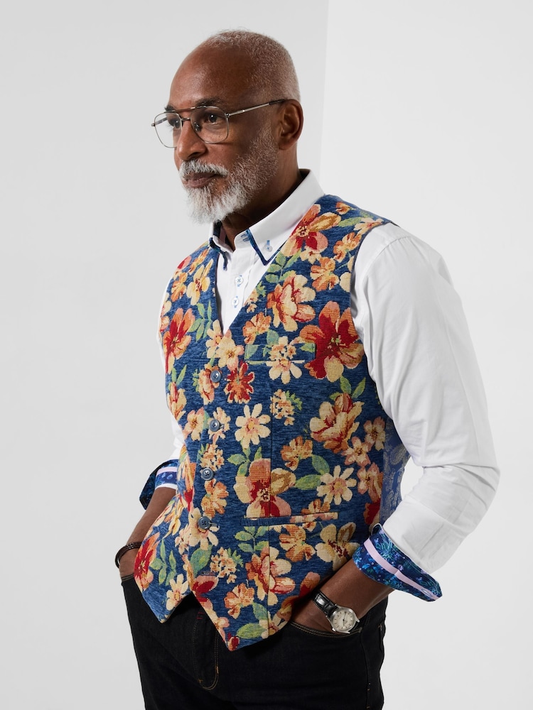 Joe Browns Jacquard Floral Waistcoat - 8的图像2｝